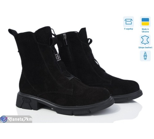 Черевики жіночі на зиму (6 пар р.36-40) чорний  "LISA"