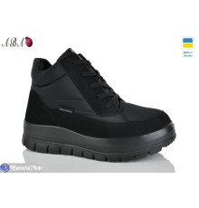 Черевики жіночі на зиму (6 пар р.36-41) чорний  "Aba"