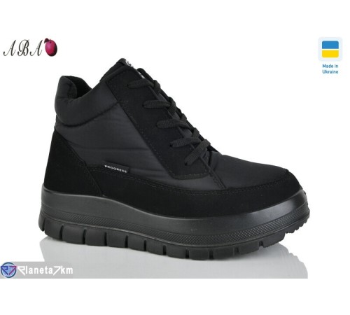 Черевики жіночі на зиму (6 пар р.36-41) чорний  "Aba"