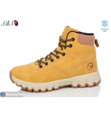 Черевики жіночі на зиму (8 пар р.36-41) camel  "Aba"