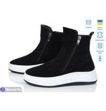 Черевики жіночі на зиму (6 пар р.36-41) чорний  "ERIKA"