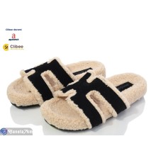 Тапки жіночі на зиму (6 пар р.35-40) чорний  "BELIES-D"