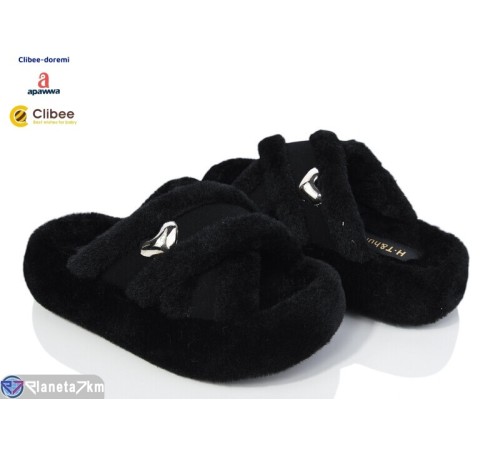 Тапки жіночі на зиму (6 пар р.35-40) чорний  "BELIES-D"