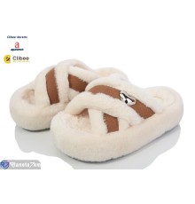 Тапки жіночі на зиму (6 пар р.35-40) бежевий  "BELIES-D"