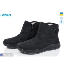 Дутики жіночі на зиму (8 пар р.37-42) чорний  "LEOBAZA"