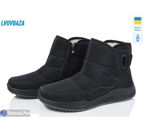 Дутики жіночі на зиму (8 пар р.37-42) чорний  "LEOBAZA" Дутики жіночі на зиму (8 пар р.37-42) чорний  "LEOBAZA"