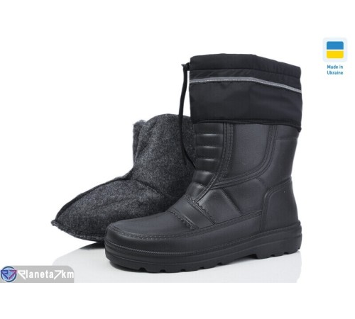 Чоловічі чоботи з піни на зиму (6 пар р.41-46) чорний  "INPIRE"