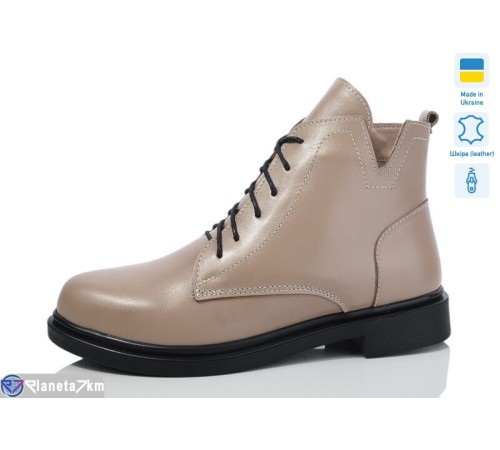 Черевики жіночі на зиму (6 пар р.37-41) бежевий  "LIKA"