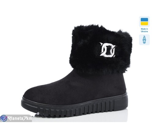 Черевики жіночі на зиму (6 пар р.38-42) чорний  "LUCKY"