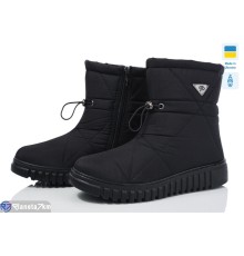 Дутики жіночі на зиму (6 пар р.38-42) чорний  "LEOBAZA"