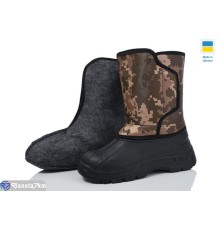 Чоловічі чоботи з піни на зиму (8 пар р.40-45) чорний  "LOTTOS"