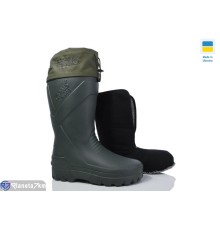 Чоловічі чоботи з піни на зиму (6 пар р.41-45) зелений  "Korka"