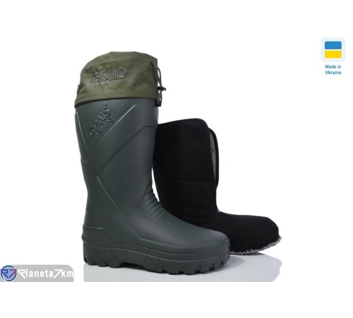 Чоловічі чоботи з піни на зиму (6 пар р.41-45) зелений  "Korka"