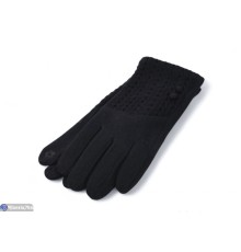 Рукавички жіночі на зиму (10 шт. р.сетка 6,5-8,5) чорний  "RUBIBAS"