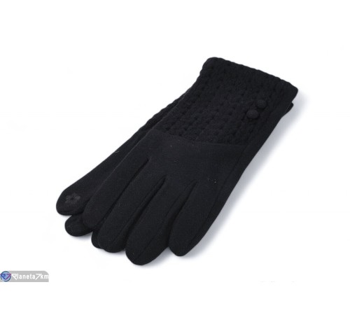 Рукавички жіночі на зиму (10 шт. р.сетка 6,5-8,5) чорний  "RUBIBAS"
