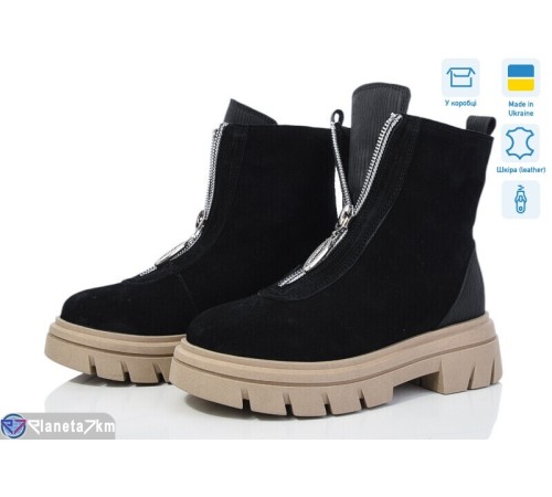 Черевики жіночі на зиму (6 пар р.36-40) чорний  "Speranza"