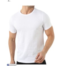 Футболка чоловіча на літо (1 шт. р.сетка One size) білий  "Obnova"