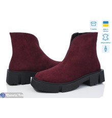Черевики жіночі на зиму (6 пар р.36-40) бордовий  "GARRA"