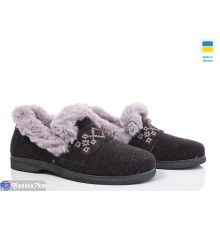 Тапки жіночі на зиму (8 пар р.37-41) коричневий  "MURMUR"