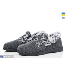 Тапки жіночі на зиму (8 пар р.37-41) сірий  "MURMUR"