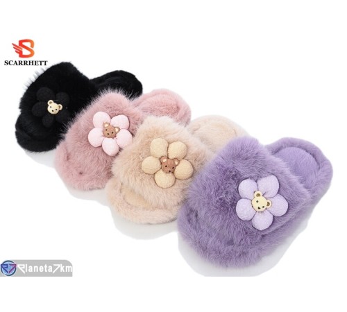 Тапки дитячі на зиму (12 пар р.30-35) мікс  "SCARRHETT"