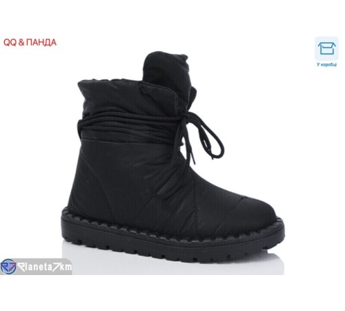 Дутики жіночі на зиму (8 пар р.36-41) чорний  "QQ&Панда"