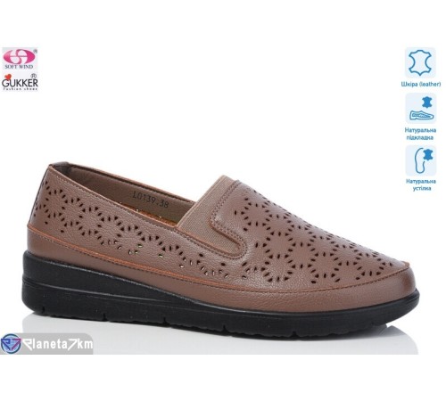 Туфлі жіночі на літо (8 пар р.37-42) коричневий  "Gukkcr"
