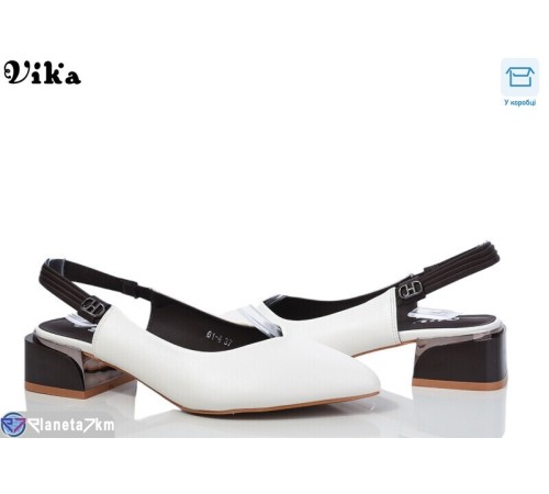 Туфлі жіночі на весну/осінь (6 пар р.36-40) білий  "Vika"