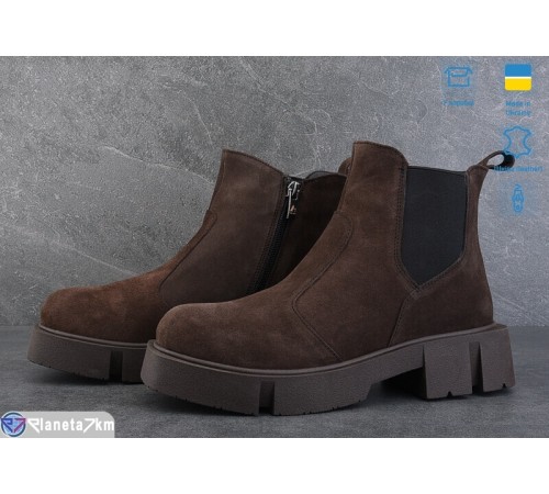 Черевики жіночі на весну/осінь (6 пар р.37-40) коричневий  "Linda"