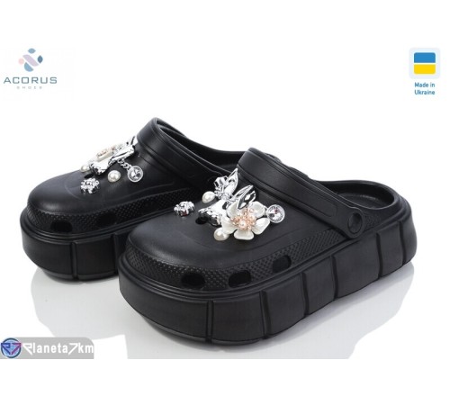 Кроки жіночі на літо (6 пар р.36-40) чорний  "Acorus"