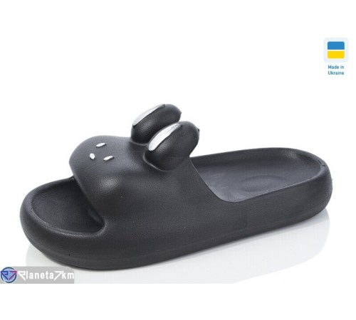Шлепки жіночі на літо (6 пар р.36-41) чорний  "Korka"