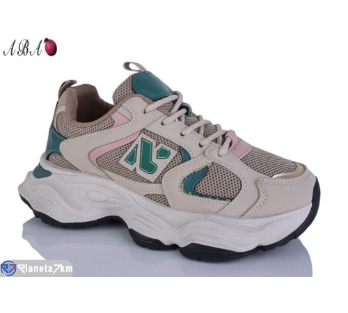 Кросівки жіночі на весну/осінь (8 пар р.36-41) бежевий  "Aba"