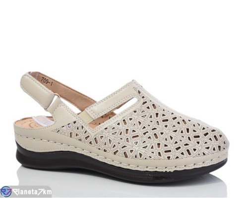 Босоніжки жіночі на літо (8 пар р.37-42) бежевий  "ZORINA"