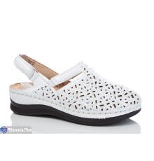 Босоніжки жіночі на літо (8 пар р.37-42) білий  "ZORINA"