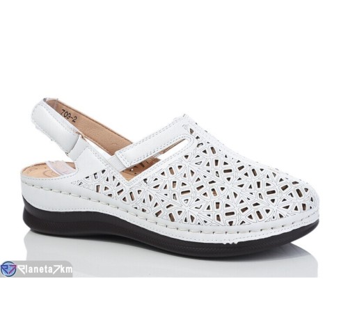 Босоніжки жіночі на літо (8 пар р.37-42) білий  "ZORINA"