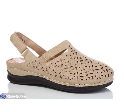 Босоніжки жіночі на літо (8 пар р.37-42) коричневий  "ZORINA"