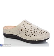 Шлепки жіночі на літо (8 пар р.37-42) бежевий  "ZORINA"