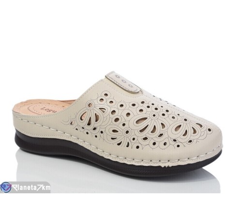 Шлепки жіночі на літо (8 пар р.37-42) бежевий  "ZORINA"