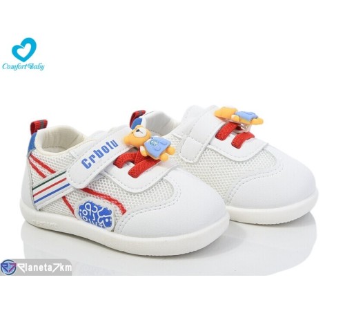Дитячі кросівки на весну/осінь (6 пар р.16-20) білий  "Comfort-baby"