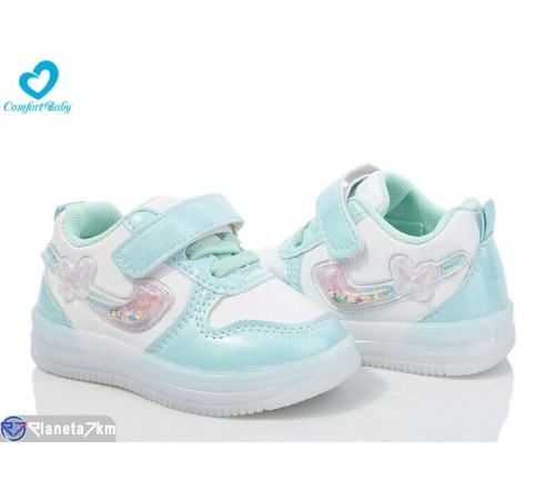 Дитячі кросівки на весну/осінь (6 пар р.21-25) зелений  "Comfort-baby"