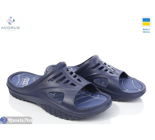 Шлепки чоловічі на літо (8 пар р.41-46) синій  "Acorus"