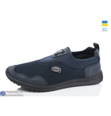 Кросівки чоловічі на літо (6 пар р.41-45) синій  "Korka"