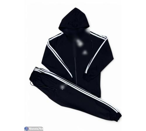 Спортивний костюм чоловічий на весну/осінь (5 шт. р.сетка M-3XL) чорний "Peton" Спортивний костюм чоловічий на весну/осінь (5 шт. р.сетка M-3XL) чорний "Peton"
