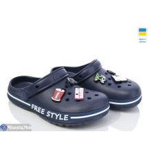 Кроки дитячі на літо (8 пар р.33-36) синій  "LEO"