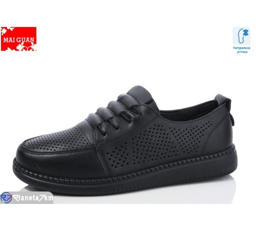 Туфлі жіночі на весну/осінь (8 пар р.37-41) чорний  "Maiguan"