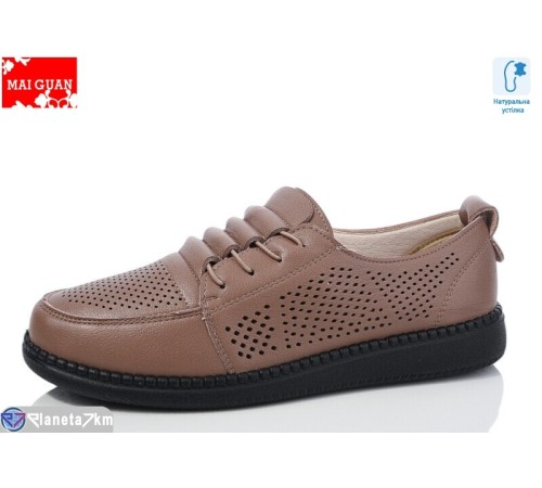 Туфлі жіночі на весну/осінь (8 пар р.37-41) коричневий  "Maiguan"