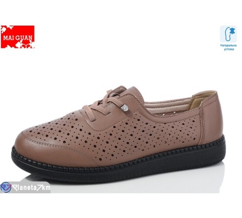 Туфлі жіночі на літо (8 пар р.37-41) коричневий  "Maiguan"