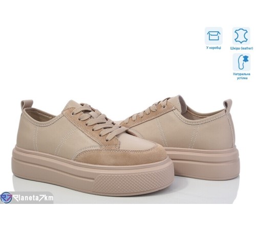 Кросівки жіночі на весну/осінь (8 пар р.36-40) бежевий  "Janna"