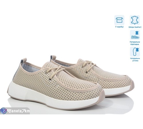 Туфлі жіночі на літо (8 пар р.36-40) бежевий  "Janna"