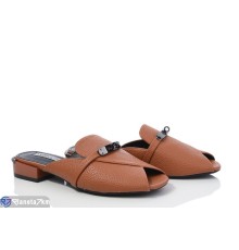 Шлепки жіночі на літо (6 пар р.36-40) коричневий  "LOREDANA"